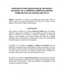 PROPUESTA PARA EDIFICACION DE UNA NUEVA SUCURSAL DE LA EMPRESA COMERCIALIZADORA FARMACEUTICA DE CHIAPAS SAPI DE CV