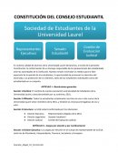 CONSTITUCIÓN DEL CONSEJO ESTUDIANTIL