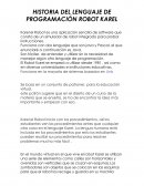 HISTORIA DEL LENGUAJE DE PROGRAMACIÓN ROBOT KAREL