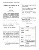 GESTIÓN DE RELACIONES CON LOS CLIENTES