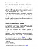 Las obligaciones tributarias