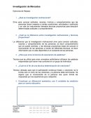 Investigación de Mercados Ejercicios de Repaso