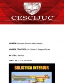 BALISTICA INTERIOR