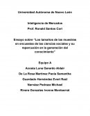 Ensayo sobre “Los tamaños de las muestras en encuestas de las ciencias sociales y su repercusión en la generación del conocimiento”