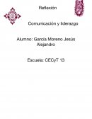 Reflexión.Comunicación y liderazgo