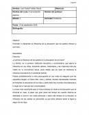 ¿Cuál es la influencia de los padres en la educación de los hijos?