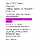 REPORTE DE LIBRO: DESOBEDIENCIA EPISTÉMICA