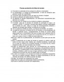 Proceso productivo de la salsa de tomate