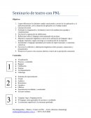 Seminario de teatro con PNL