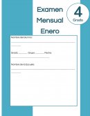 Examen Mensual ESPAÑOL