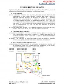 INFORME TECNICO DE DAÑOS. Página 1