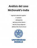 Análisis del caso McDonald's-India