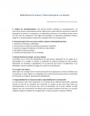 Reflexión de la Lectura “Cómo manejarse a sí mismo”