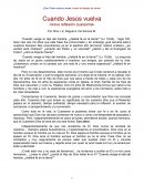 Cuando Jesús vuelva