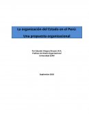 La organización del estado en el Perú