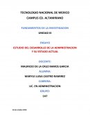 ESTUDIO DEL DESARROLLO DE LA ADMINISTRACION Y SU ESTADO ACTUAL