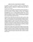 Cómo se hacen los nanotubos de Carbono