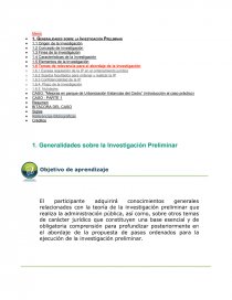 Investigacion preliminar. Página 1