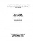 APLICACIÓN DE ESTRATEGIAS EMPRESARIALES PARA LA MEJORA DE LOS PROCESOS LOGISTICO DE LAS EMPRESAS DEL DEPARTAMENTO DEL ATLANTICO