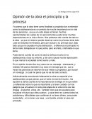 Opinión de la obra el principito y la princesa