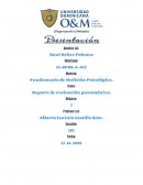 Informe de evaluación psicométrica