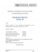Análisis estadístico de casos registrados de feminicidios en Lima, Arequipa, Junín y Cuzco entre los años 2014, 2015 y 2016