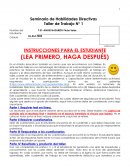 Seminario de Habilidades Directivas Taller de Trabajo N° 1