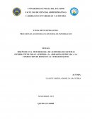 DISEÑO DE UNA METODOLOGIA DE AUDITORIA DE SISTEMAS INFORMATICOS PARA LA EMPRESA LA ARMADURA DEDICADA A LA CONFECCION DE ROPAS EN LA CIUDAD DE QUITO