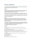 Cáncer pulmonar. Causas