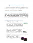 ¿Qué es una computadora personal?