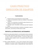 Técnica de dirección de equipos - Caso Práctico