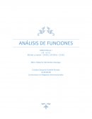 Análisis de Funciones. Matemáticas