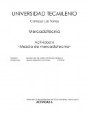 Actividad 6 “Mezcla de mercadotecnia”