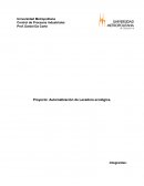 Proyecto: Automatización de Lavadora ecológica