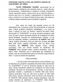 Demanda inicial usucapión