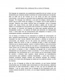 IMPORTANCIA DEL LENGUAJE EN LA VIDA COTIDIANA