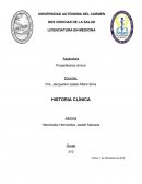 Historía clínica adenocarcinoma gástrico