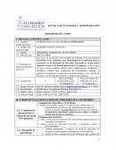 ESCUELA DE ECONOMÍA Y ADMINISTRACIÓN PROGRAMA DE CURSO