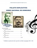Folleto Del Himno Nacional De Honduras