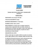 TALLER SOBRE: “BUENAS PRACTICAS DE REDACCION Y COMUNICACIÓN CIENTIFICA”