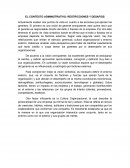 EL CONTEXTO ADMINISTRATIVO: RESTRICCIONES Y DESAFIOS
