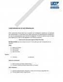 CUESTIONARIO DE ACTOS PERSONALES