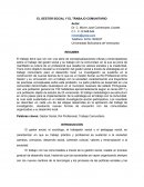 EL GESTOR SOCIAL Y EL TRABAJO COMUNITARIO