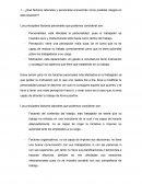 ¿Qué factores laborales y personales encuentras como posibles riesgos en esta situación?