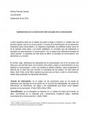 Implicaciones en la construcción del concepto de la comunicación