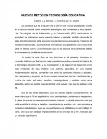 NUEVOS RETOS EN TECNOLOGÍA EDUCATIVA. Página 1