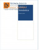 Comunicacion oral y escrita. Lexico y semantica