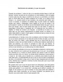 Sentimiento de soledad y lo que me ayudo