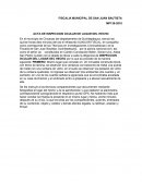 Acta de inspeccion ocular de lugar del hecho
