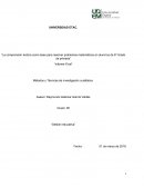 “La comprensión lectora como base para resolver problemas matemáticos en alumnos de 6º Grado de primaria”